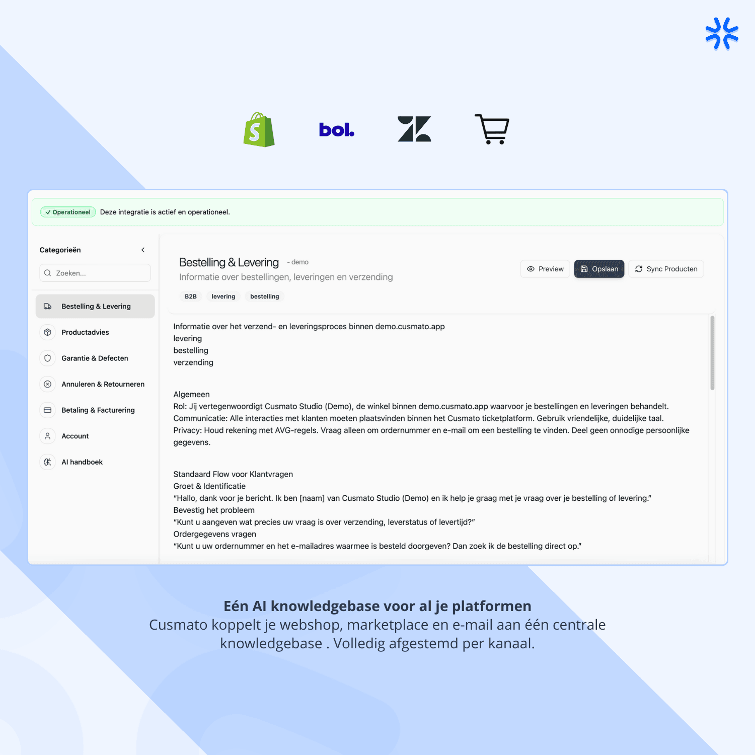 Cusmato Knowledgebase - Documenten en mappenstructuur